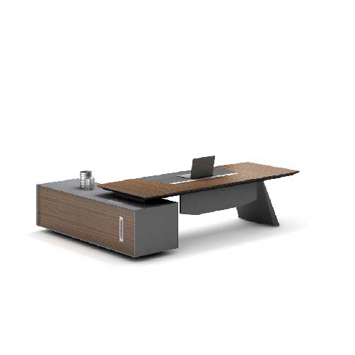 Rnik实木办公桌 - 3米总裁办公桌_总裁办公室用什么办公桌更好？